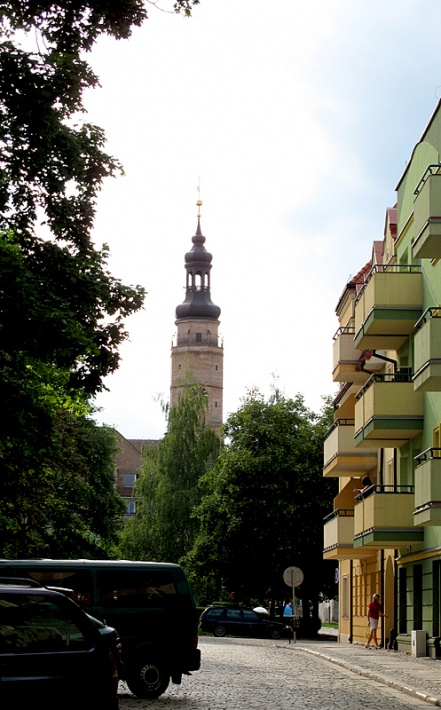 wieża ratuszowa w Głogowie
