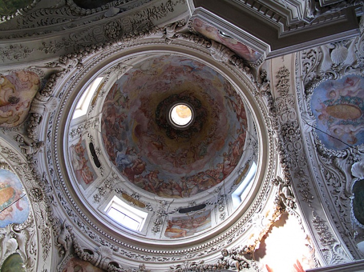 kościół św. Antoniego z Padwy - dekoracja czaszy kopuły