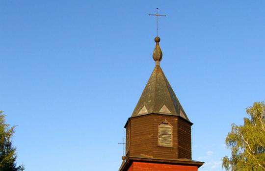kościół w Gibach, zwieńczenie dzwonnicy