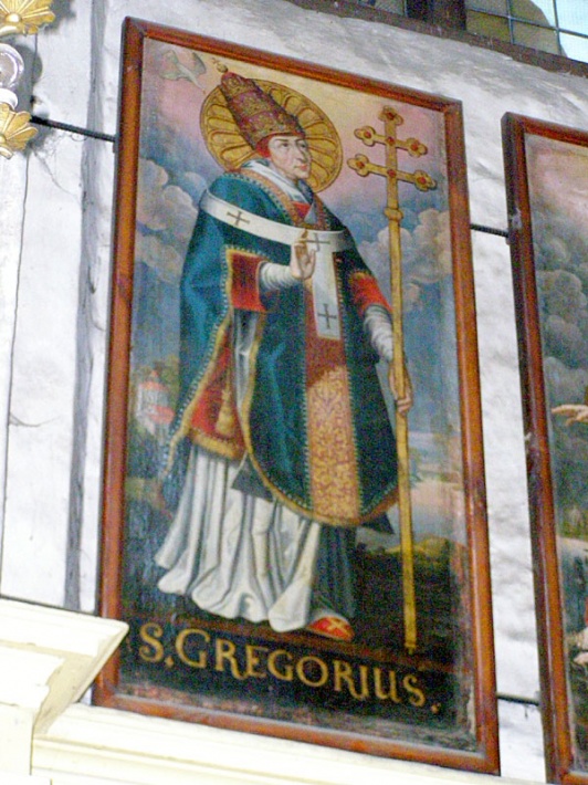 Katedra świętych Janów w Toruniu - obraz św. Grzegorza w kaplicy św. Józefa