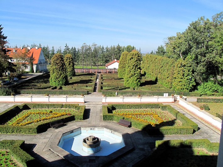 Zamek w Baranowie Sandomierskim - zachodni ogród geometryczny