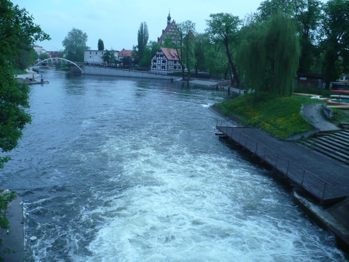 Rzeka Brda w Bydgoszczy.