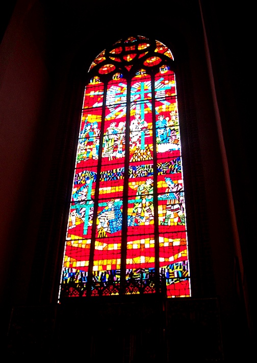Katedra św. Mikołaja w Elblągu - witraż