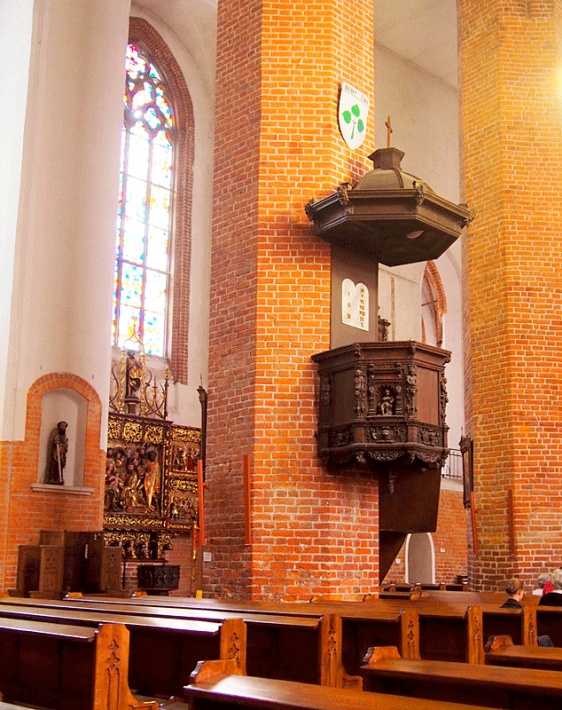 Katedra św. Mikołaja w Elblągu - renesansowa ambona z 1588 r.