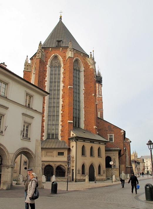 kościół Mariacki w Krakowie - elewacja wschodnia